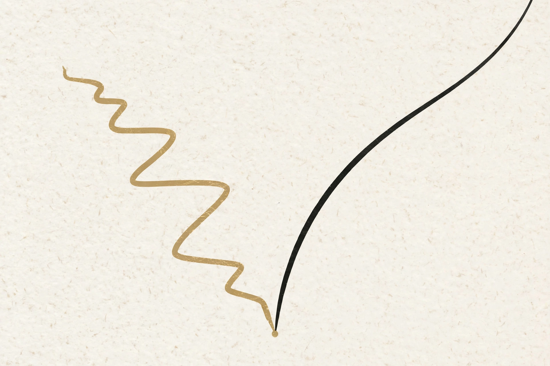 Illustration of two paths diverging, one short and winding, one long and steady, representing different time horizons